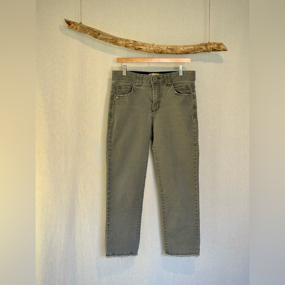Democracy Sage/Gray Straight Leg Jeans
